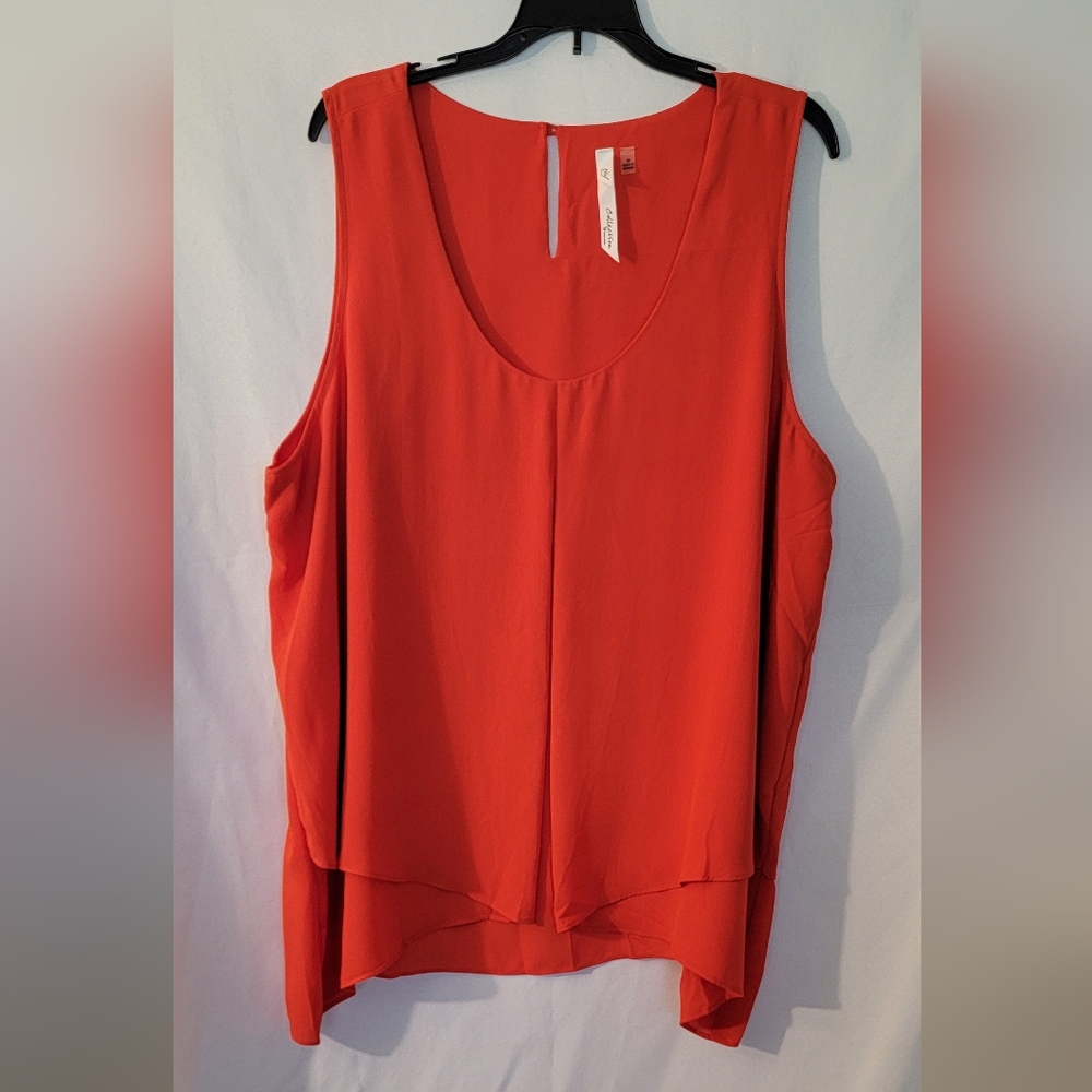 NWT NY Collection Asymmetrical Sleeveless Top Size 3X